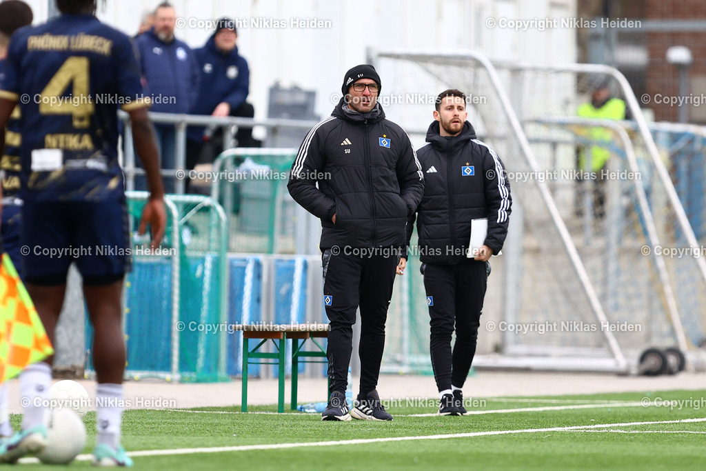 NH_HamburgerSVU21_1FCPhönixLübeck_RegionalligaNord_01032025 | Soner Uysal (Trainer, Hamburger SV U21)Fußball I Herren I Regionalliga Nord I Saison 2024-2025 I 24. Spieltag I Hamburger SV U21 - 1. FC Phönix Lübeck I 01.03.2025 I Stadion Hoheluft
