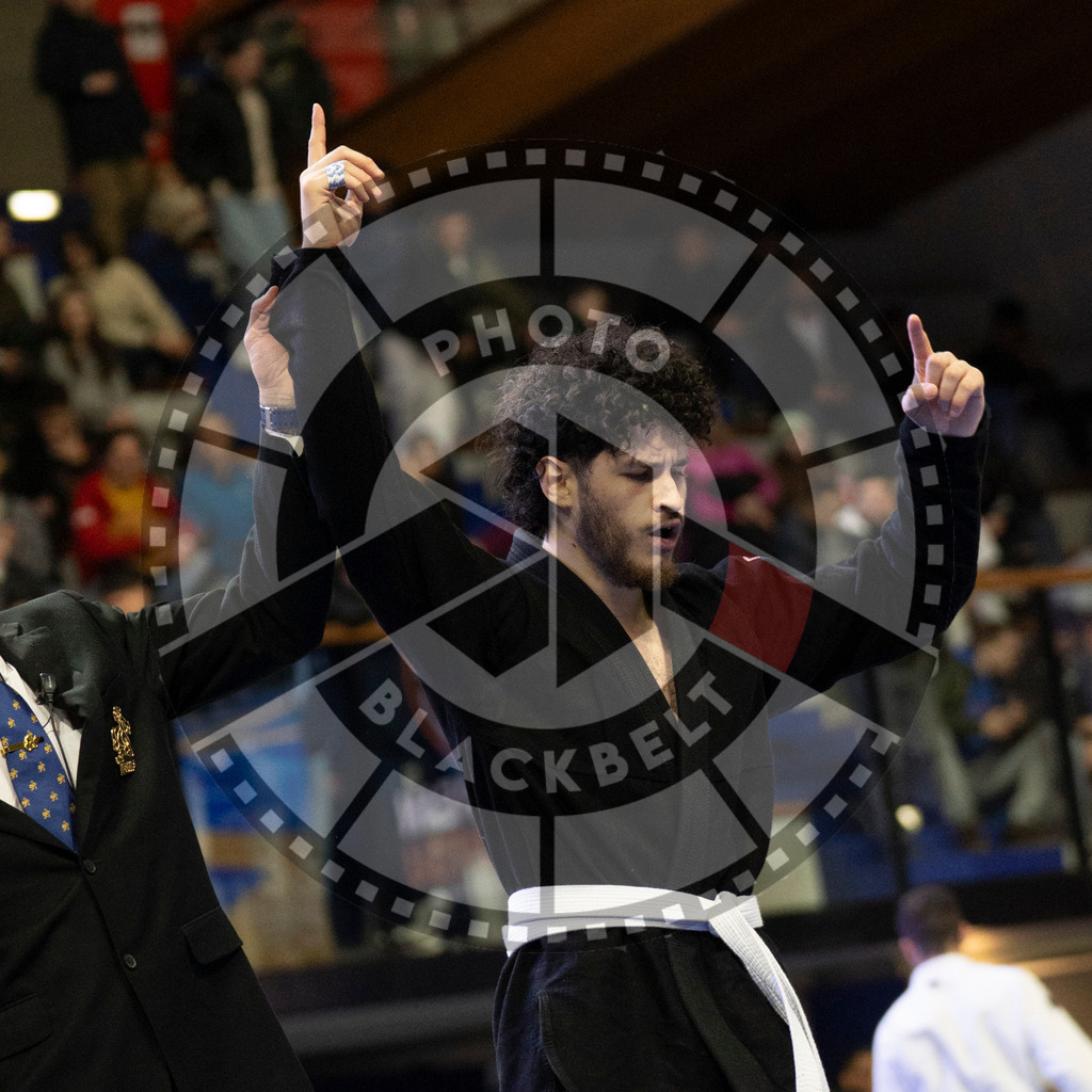 20240119PBB0884 | Fighters compete during the IBJJF European Championship in Paris, France, on January 19, 2024.