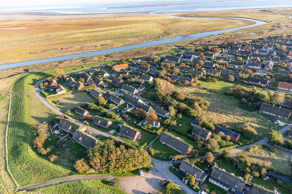 Luftbild: Ortsansicht in Fanø im Bundesland Syddanmark in Dänemark. Foto: IMG_118893.jpg vom 21.09.2019 durch Werner Riehm/FLY-FOTO.de