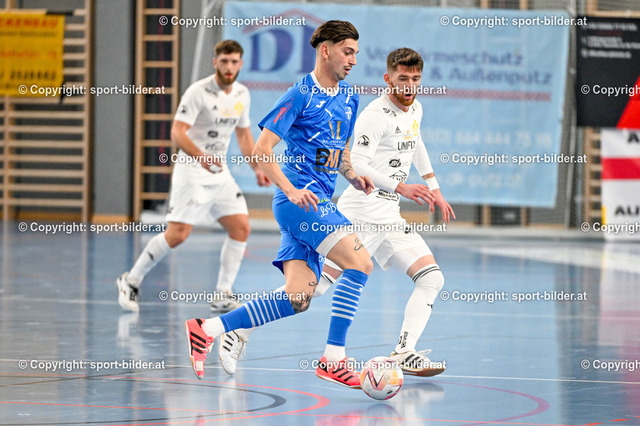 AUT, Futsal 1. FC Diamant vs FC Ljuti Krajisnici | 17.03.2024, Sportmittelschule Kleinmuenchen, AUT, Futsal, 1. FC Diamant vs FC Ljuti Krajisnici, im Bild 

BLAU (1. FC Diamant)
WEISS (FC Ljuti Krajisnici)