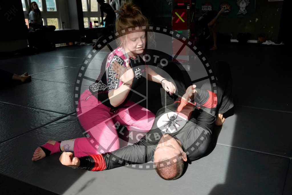 20240413PBB6259 | Fighters compete during the Grapplethon 24hours of rolling for a reason in Hamburg, Germany, on April 13, 2024.