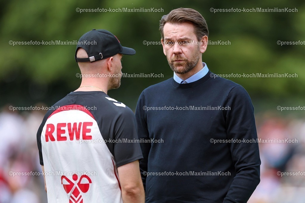 1FC12072501213 | 12.07.2025, Fußball, SV Bergisch Gladbach 09 - 1. FC Köln, Testspiel, BELKAW-Arena, Saison 2025 2026: Sportdirektor Thomas Kessler (1.FC Koeln) DFB regulations prohibit any use of photographs as image sequences and or quasi-video.