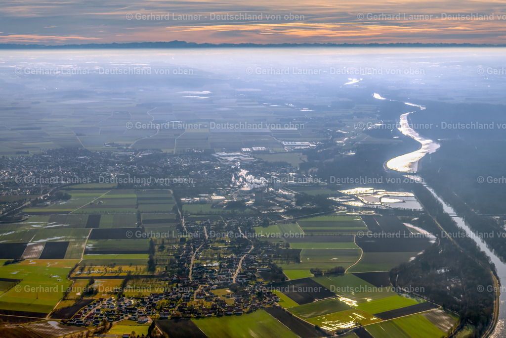 3900037 | Lech bei Rain mit Blick zu den Alpen