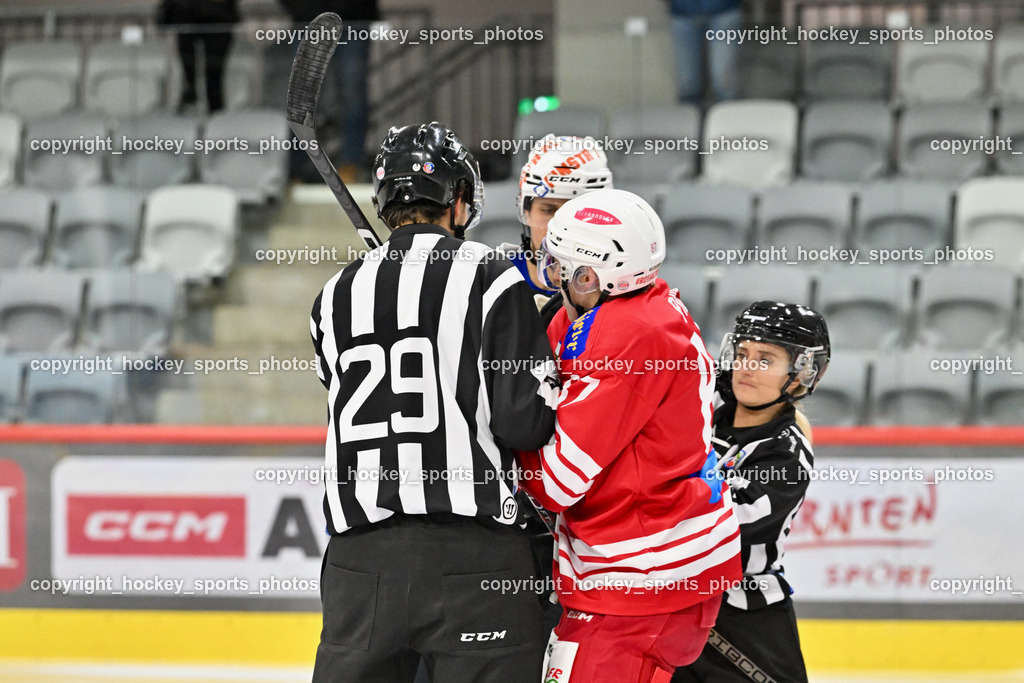 EC KAC Future Team vs. Rittner Buam 16.11.202 | TELESKLAV Fabio, KLEMM Anja, Referees