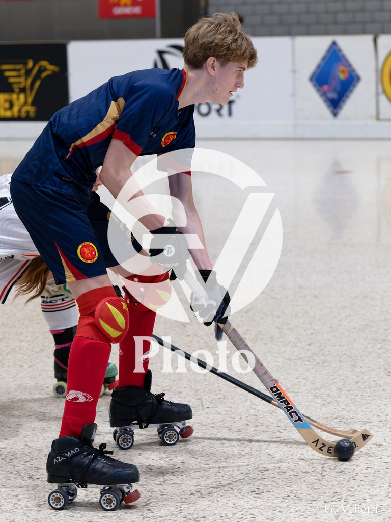 U17  - SC Thunerstern  v Geneve RHC A  |  during the U17  match between SC Thunerstern  and Geneve RHC A  at Centre sportif de la queue d'arve in Geneve, Switzerland