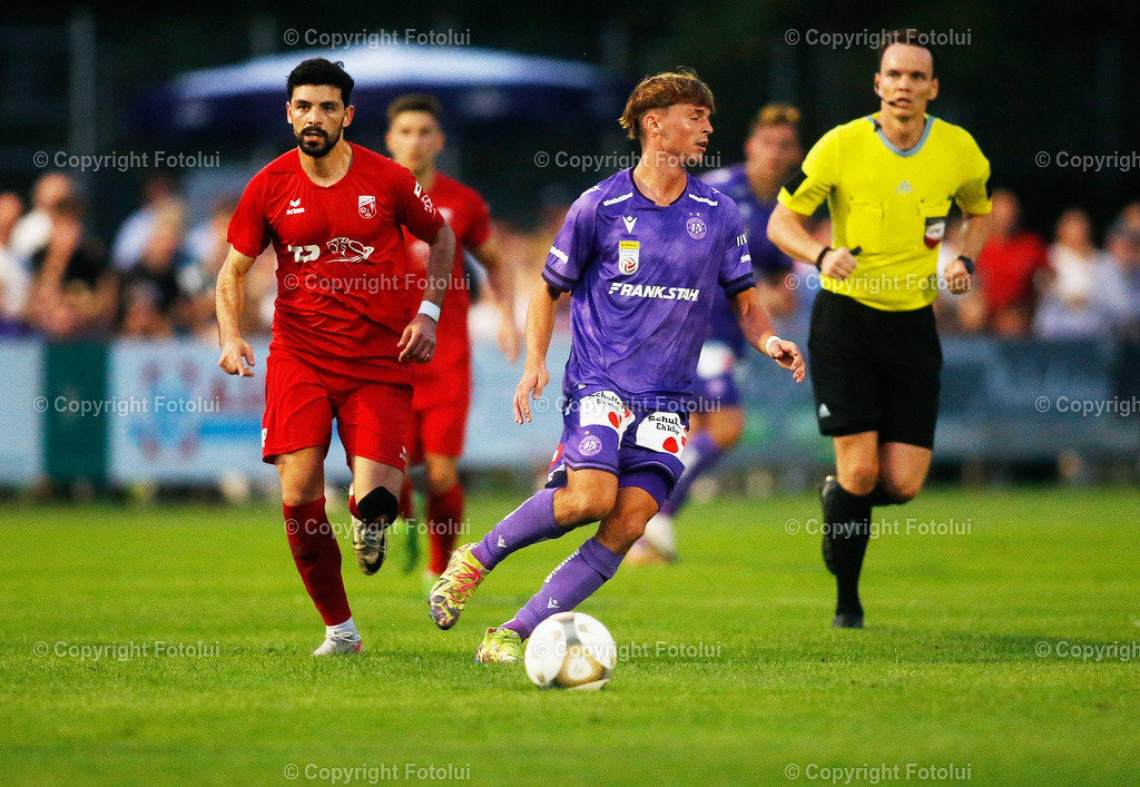 A_LUI_280824_57 | SPORT FUSSBALL UNIQA OEFB CUP 2024 2.RUNDE ASKOE OEDT-WIENER AUSTRIA 28.08.2024 IM BILD: BUENYAMIN KARATAS (OEDT) UND (AUSTRIA) FOTO:FOTOLUI