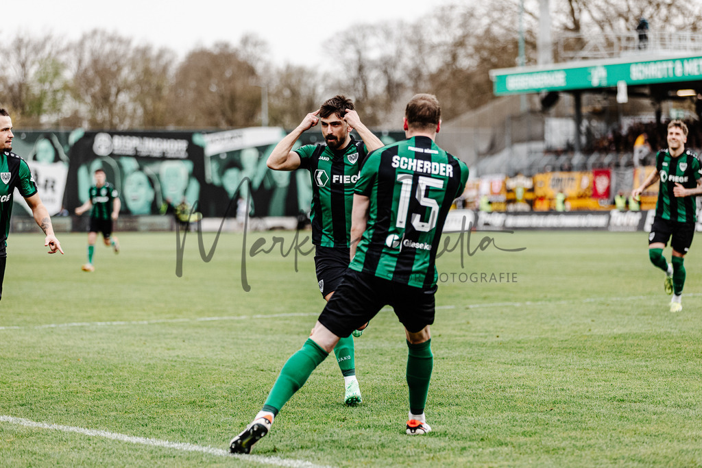 3. Liga, Saison 2023/24, 31. Spieltag: SC Preußen Münster - Dynamo Dresden | Münster, 30.03.2024: 3. Liga, 31. Spieltag, SC Preußen Münster gegen Dynamo Dresden im LVM-Preußenstadion in Münster. Foto: sportfotografie.ms | Markus Paletta - Realisiert mit Pictrs.com