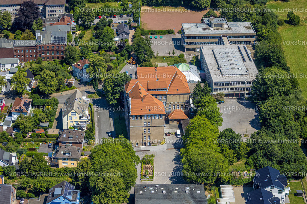 Schwelm230708835 | Luftbild, Märkisches Gymnasium, Schwelm, Ruhrgebiet, Nordrhein-Westfalen, Deutschland