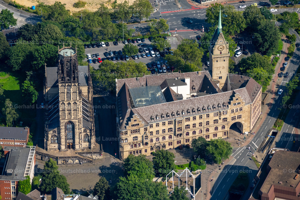 4049785 | Salvatorkirche und Rathaus, Duisburg