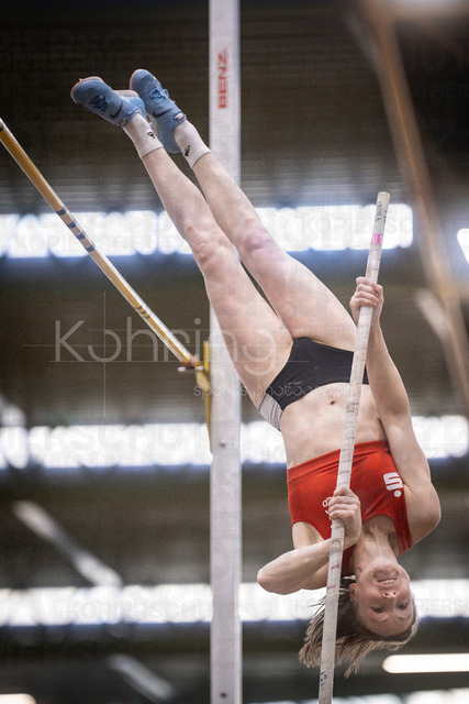 Deutsche Leichtathletik-Hallenmeisterschaften; Dortmund, 01.03.2026 | Regine Bakenecker (LG Olympia Dortmund); Deutsche Leichtathletik-Hallenmeisterschaften am 01.03.2026 in der Helmut-Körnig-Halle in Dortmund. 