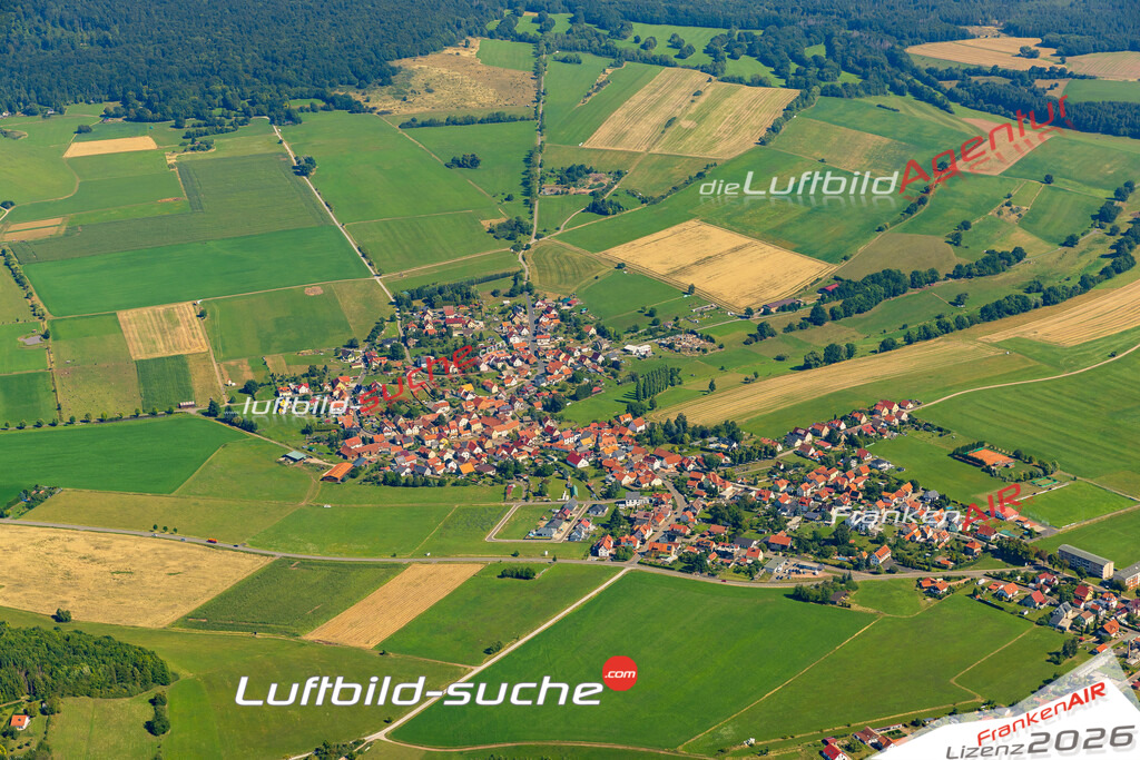 Schöne Luftaufnahme als Geschenk in Unteralba Dermbach - Die Luftbildaufnahme wurde 2025 vom UL-Flugzeug heraus erstellt ( keine Drohne ) - Hochauflösende Luftaufnahme -Nicht vergleichbar mit Google Maps oder Satelittenbilder- Die Geschenkidee !Mit Lizenz und Bildrechte bestellbar