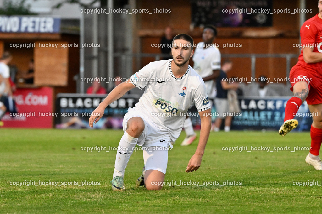 SAK vs. SC St. Veit | #23 Zan Kumer SAK, SAK vs. SC St. Veit, SAK vs. SC St. Veit am 19.09.2025 in Klagenfurt (Sportpark Welzenegg), Austria, (Photo by Bernd Stefan)
