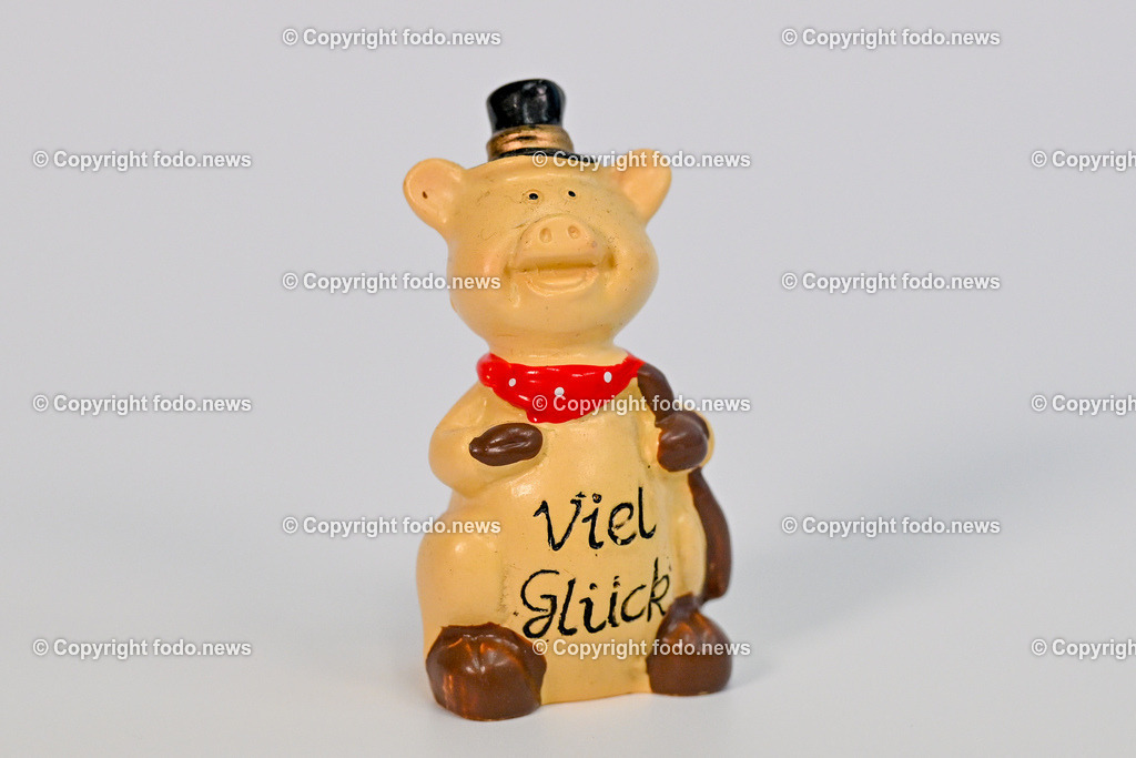 Gluecksbringer_ Silvester_ 27.12.2024-2 | 27.12.2024, Linz, AUT, Linz, Themenbilder im Bild Gluecksbringer, Glücksbringer, Gluecksymbole, Glücksymbole, Neujahr, Schwein, Pilz, Schwammerl, Rauchfangkehrer, Silvester, Jahreswechsel, Neujahr, Deko, Dekoration, Festlichkeit, Glückwunsch, Jahresbeginn, Party, Glueck, Tradition, Figur