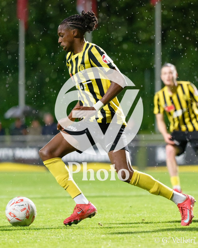 Match de barrage - Meyrin FC v GC Zürich U-21 | during the Match de barrage game between Meyrin FC and GC Zürich U-21 at Stade des Arbères in Meyrin, Switzerland