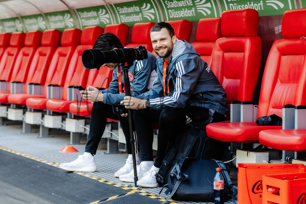 2. Bundesliga, Saison 2024/25, 28. Spieltag: Fortuna Düsseldorf - SC Preußen Münster | Düsseldorf, 05.04.2025: 2. Bundesliga, 28. Spieltag, Fortuna Düsseldorf gegen SC Preußen Münster in der Merkur Spiel-Arena in Düsseldorf. Foto: sportfotografie.ms | Markus Paletta - Realisiert mit Pictrs.com