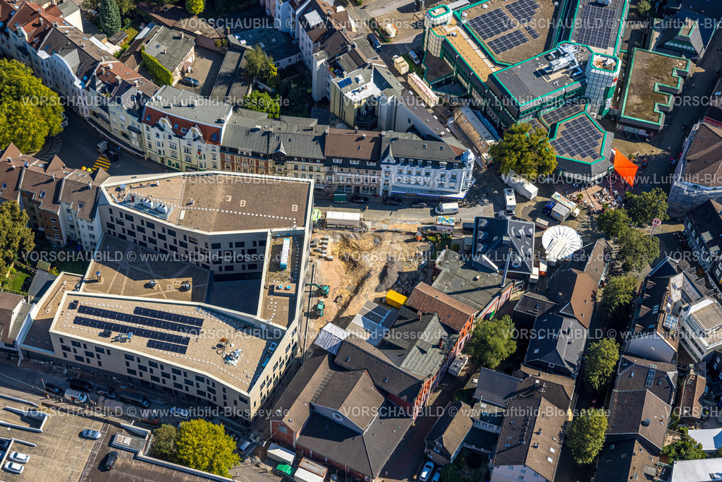 Schwelm240813699 | Luftbild,  Baustelle mit Neubau Neues Rathaus, Schwelm, Ruhrgebiet, Nordrhein-Westfalen, Deutschland