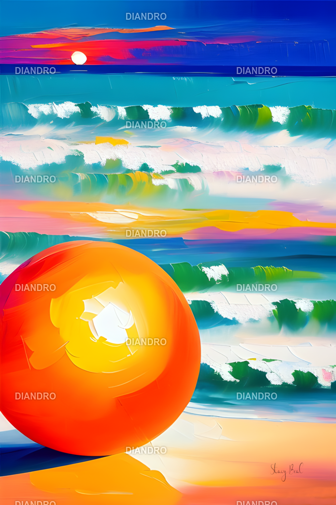 orange on the beach | DIANDRO