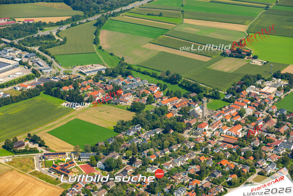 Das Luftbild zeigt :  Anzing - Die Luftaufnahme wurde 2024 vom UL-Flugzeug aus erstellt ( keine Drohne ) - Hochauflösende Luftaufnahme - Für grossformatige Ausdrucke geeignet. Die Geschenkidee !Mit Lizenz und Bildrechte bestellbar