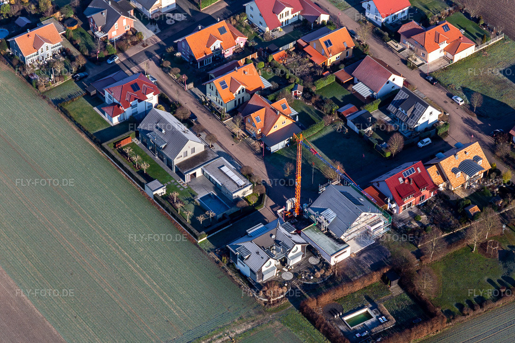 Luftbild: In der südlichen Au in Steinfeld im Bundesland Rheinland-Pfalz in Deutschland. Foto: IMG_124103.jpg vom 11.01.2021 durch Werner Riehm/FLY-FOTO.de