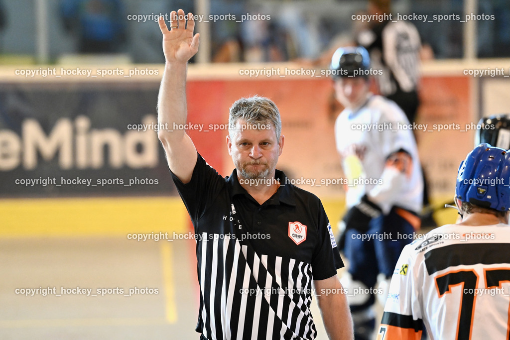 Team Zehenthof vs. ASKÖ Hockey Villach | Steiner Alois Referee, Team Zehenthof vs. ASKÖ Hockey Villach, Team Zehenthof vs. ASKÖ Hockey Villach am 01.06.2025 in Velden (Eishalle Velden ), Austria, (Photo by Bernd Stefan)