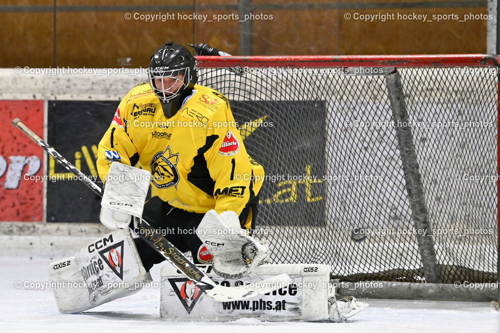 MET Photovoltaik Hornets Spittal vs. ESC Soccerzone Steindorf | #1 Zauchner Rene EC Hornets Spittal, MET Photovoltaik Hornets Spittal vs. ESC Soccerzone Steindorf, MET Photovoltaik Hornets Spittal vs. ESC Soccerzone Steindorf am 28.12.2024 in Spittal an der Drau (Eissportzentrum Spittal), Austria, (Photo by Bernd Stefan)