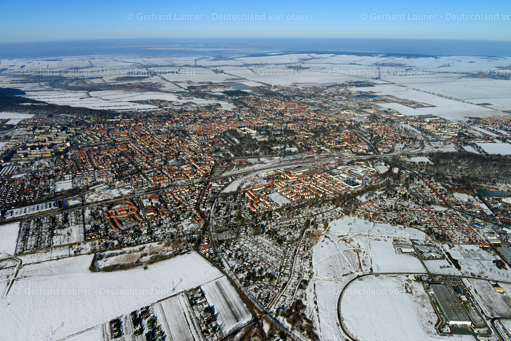 3301111 | Gesamtaufnahme Gotha, Winteraufnahme