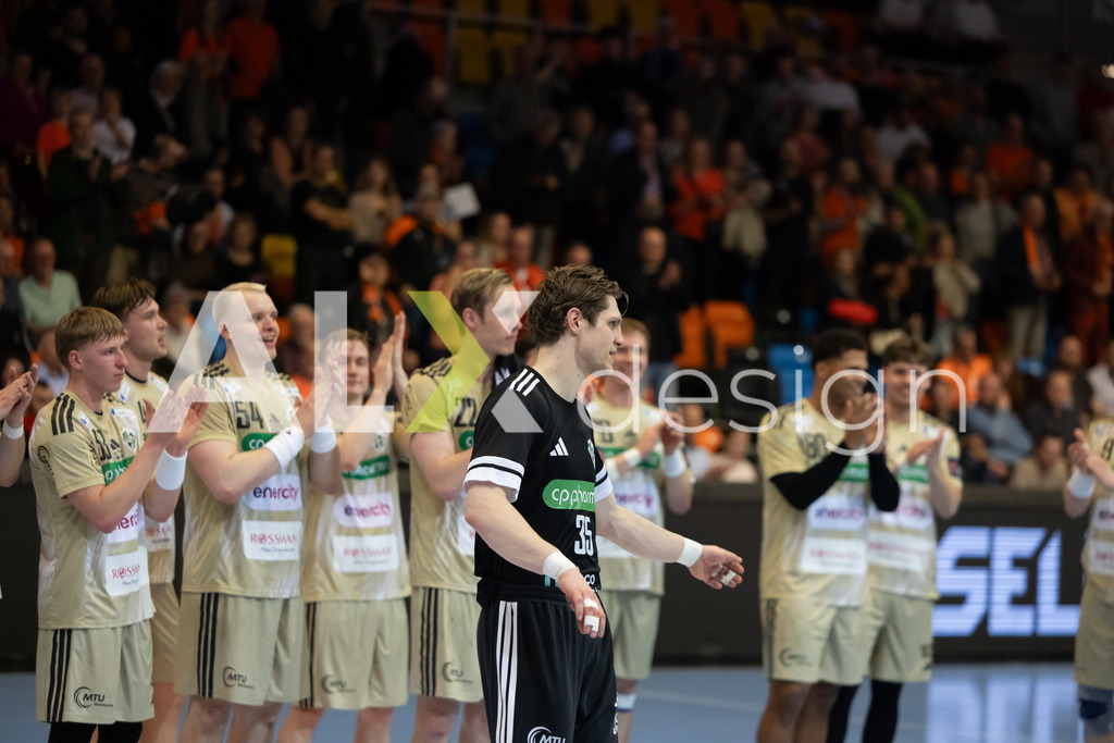 Handball I Herren I Saison 2025-2026 I EHF EUROPEAN LEAGUE 2025/26 | Men I Main Round I 2. Spieltag I Kadetten Schaffhausen - TSV Hannover-Burgdorf I 24.02.2026 | 35 Joel Birlehm (DE) (TSV Hannover-Burgdorf) – Torhüter - Realisiert mit Pictrs.com