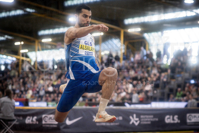 Deutsche Leichtathletik-Hallenmeisterschaften; Dortmund, 01.03.2026 | Mohammad Amin Alsalami (LAC BERLIN); Deutsche Leichtathletik-Hallenmeisterschaften am 01.03.2026 in der Helmut-Körnig-Halle in Dortmund. 