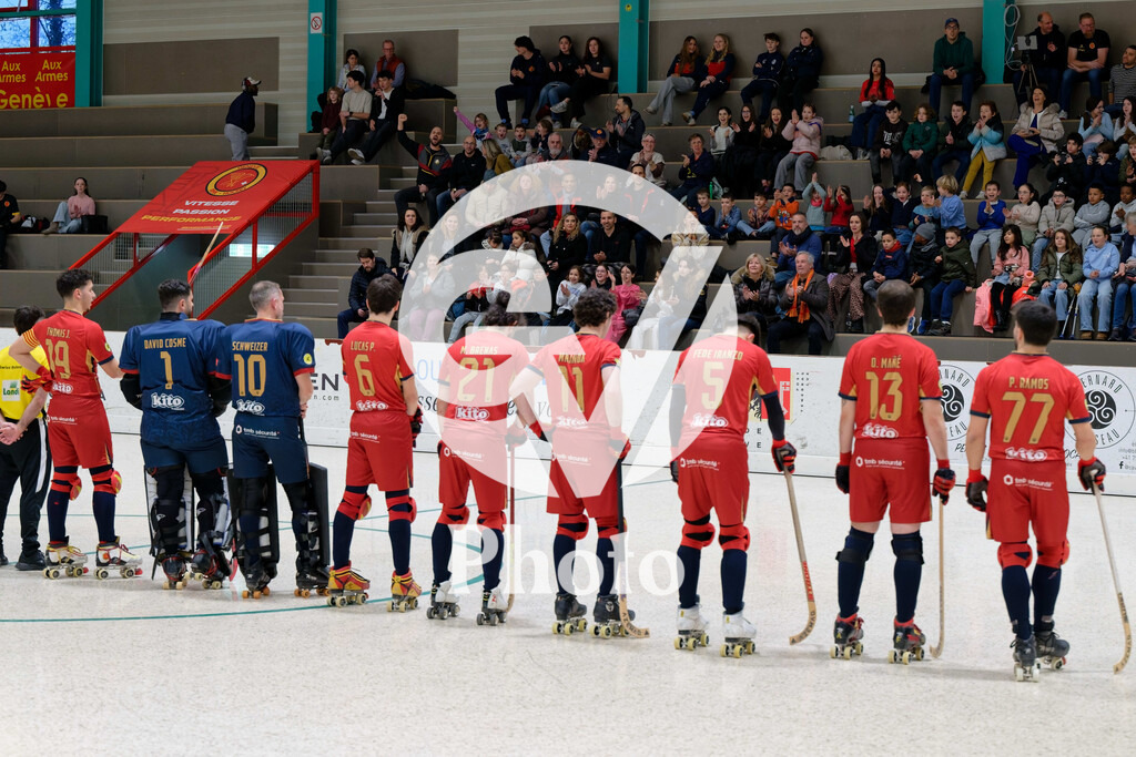 LNA  - Geneve RHC v RHC Diessbach  |  during the LNA  match between Geneve RHC and RHC Diessbach  at Centre sportif de la queue d'arve in Geneve, Switzerland
