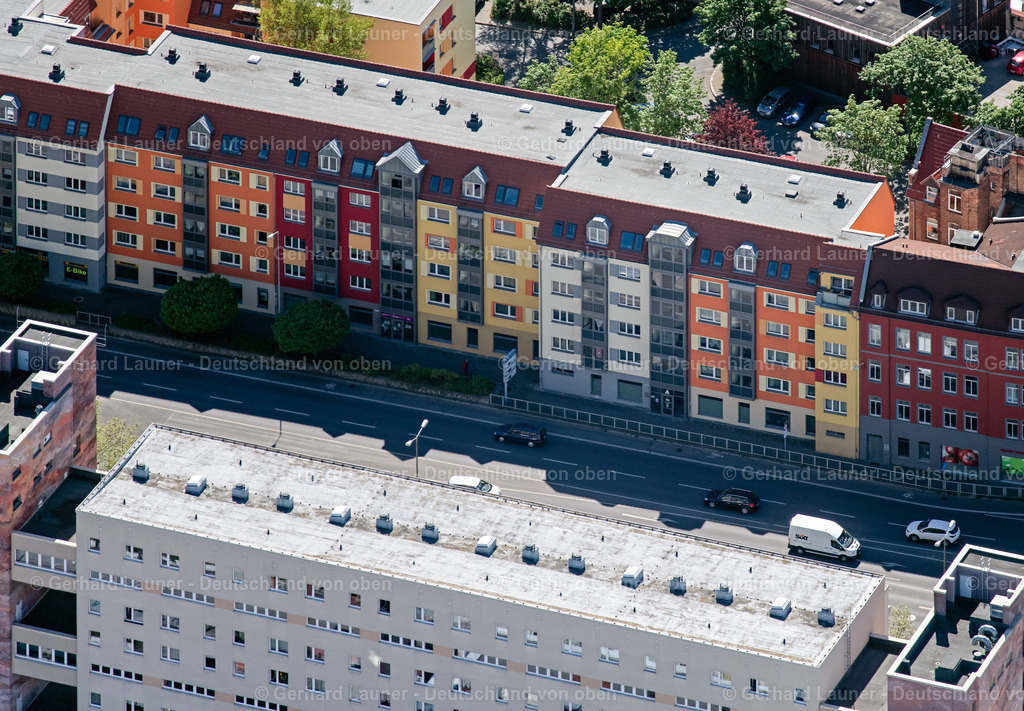 4026598 | ERFURT 07.05.2020 Wohn- und Geschäftshaus Viertel am Juri-Gagarin-Ring im Ortsteil Altstadt in Erfurt im Bundesland Thüringen, Deutschland. // Residential and commercial building district on Juri-Gagarin-Ring in the district Altstadt in Erfurt in the state Thuringia, Germany. Foto: Gerhard Launer