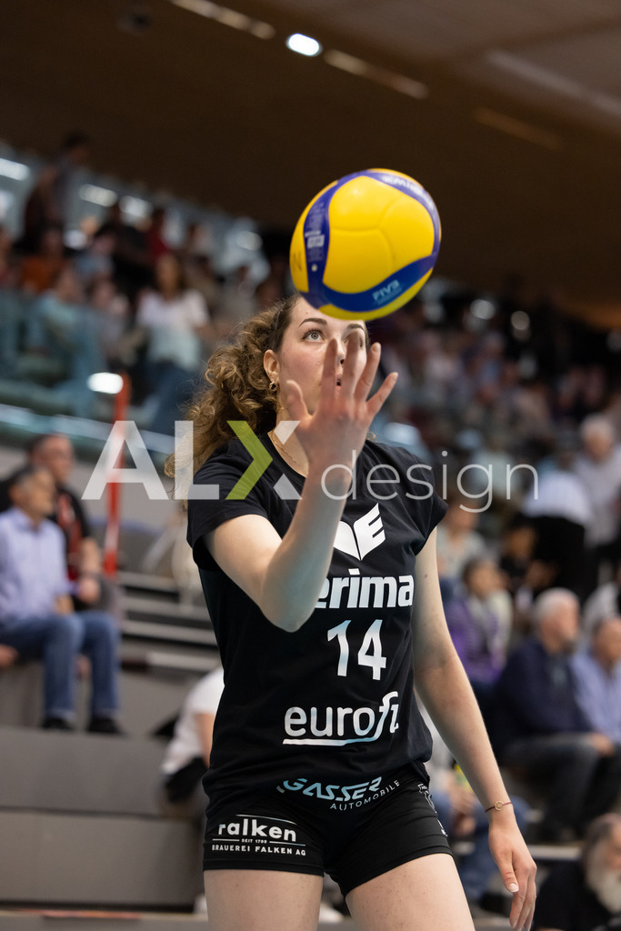 Volleyball I Frauen I Saison 2025-2026 I Volleyball NLA | Women I  Playoffs Finals 1/5 I viteos NUC - VC Kanti Schaffhausen I 06.04.2026 | 14 Josipa Marković (HR) (VC Kanti Schaffhausen) – Aussen - Realisiert mit Pictrs.com