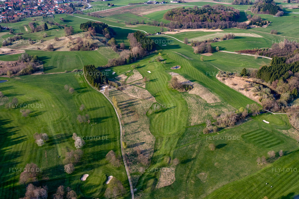 Luftbild: Gelände des Golfplatz Golf-Club Tutzing im Ortsteil Traubing in Tutzing im Bundesland Bayern in Deutschland. – Foto: IMG_17940.jpg vom 15.04.2009 durch Werner Riehm/FLY-FOTO.de – Auflösung des Originals: 4112 x 2742 px