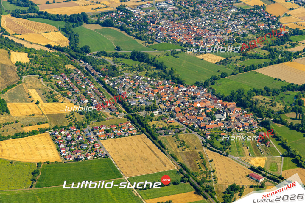 Das Luftbild zeigt : Hochhausen Tauberbischofsheim - Die Luftaufnahme wurde 2023 vom UL-Flugzeug aus erstellt ( keine Drohne ) - Hochauflösende Luftaufnahme - Für grossformatige Ausdrucke geeignet. Die Geschenkidee !Mit Lizenz und Bildrechte bestellbar