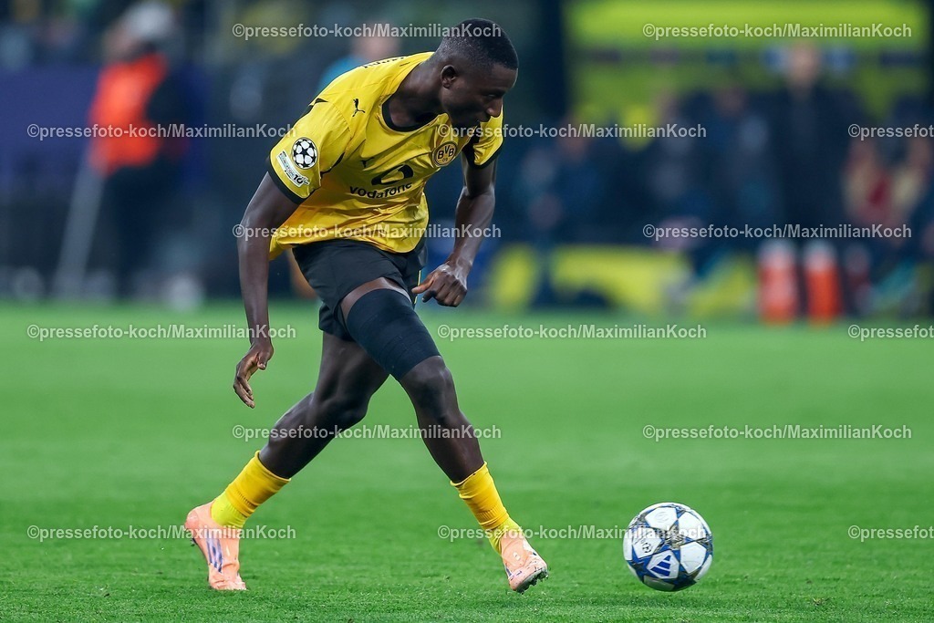 UCL01102501199 | 01.10.2025, Fußball, UEFA Champions League, Borussia Dortmund - Athletic Club Bilbao, BVB Stadion, 2. Spieltag, Saison 2025 2026: Serhou Guirassy (BVB #09)  Regulations prohibit any use of photographs as image sequences and or quasi-video.