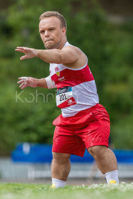 Para Heimspiel 7.0; Leverkusen, 18.07.2026 | LEVERKUSEN, GERMANY - JULY 18, 2026 : Niko Kappel (GER/VfB Stuttgart 1893) simulates in the shot put during the Para Heimspiel 7.0 at Fritz Jacobi Sports Complex on July 18, 2026 in Leverkusen, Germany.