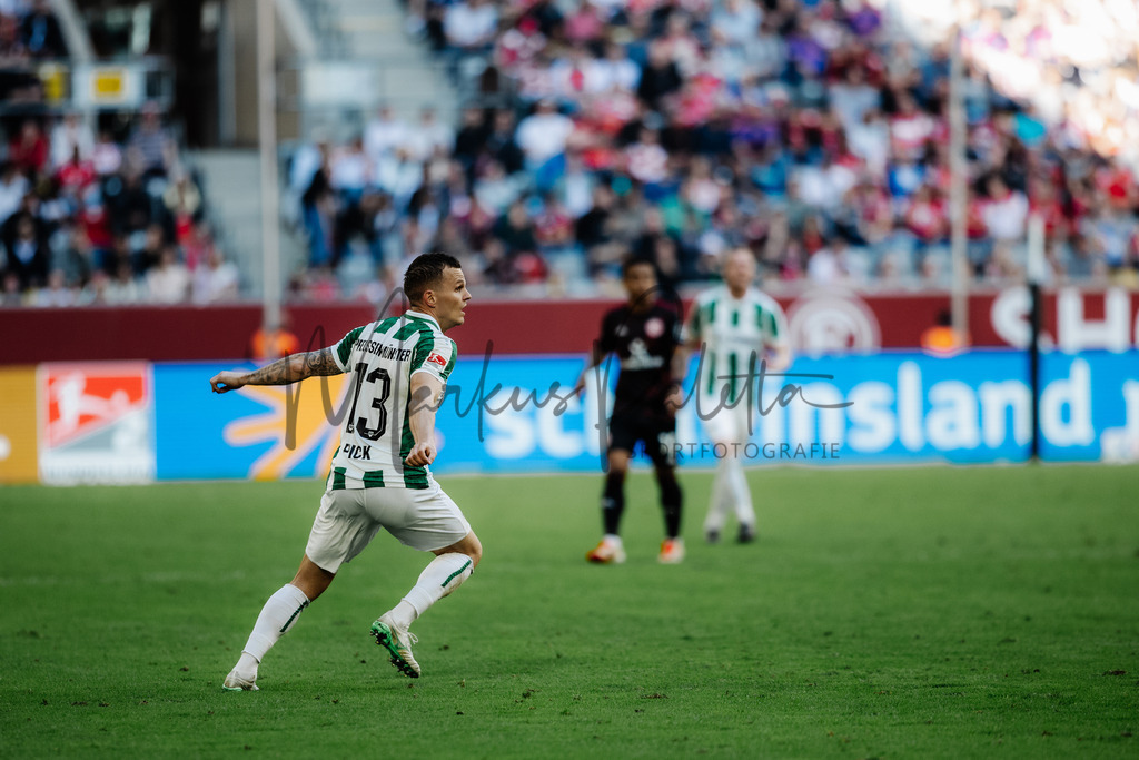 2. Bundesliga, Saison 2024/25, 28. Spieltag: Fortuna Düsseldorf - SC Preußen Münster | Düsseldorf, 05.04.2025: 2. Bundesliga, 28. Spieltag, Fortuna Düsseldorf gegen SC Preußen Münster in der Merkur Spiel-Arena in Düsseldorf. Foto: sportfotografie.ms | Markus Paletta - Realisiert mit Pictrs.com