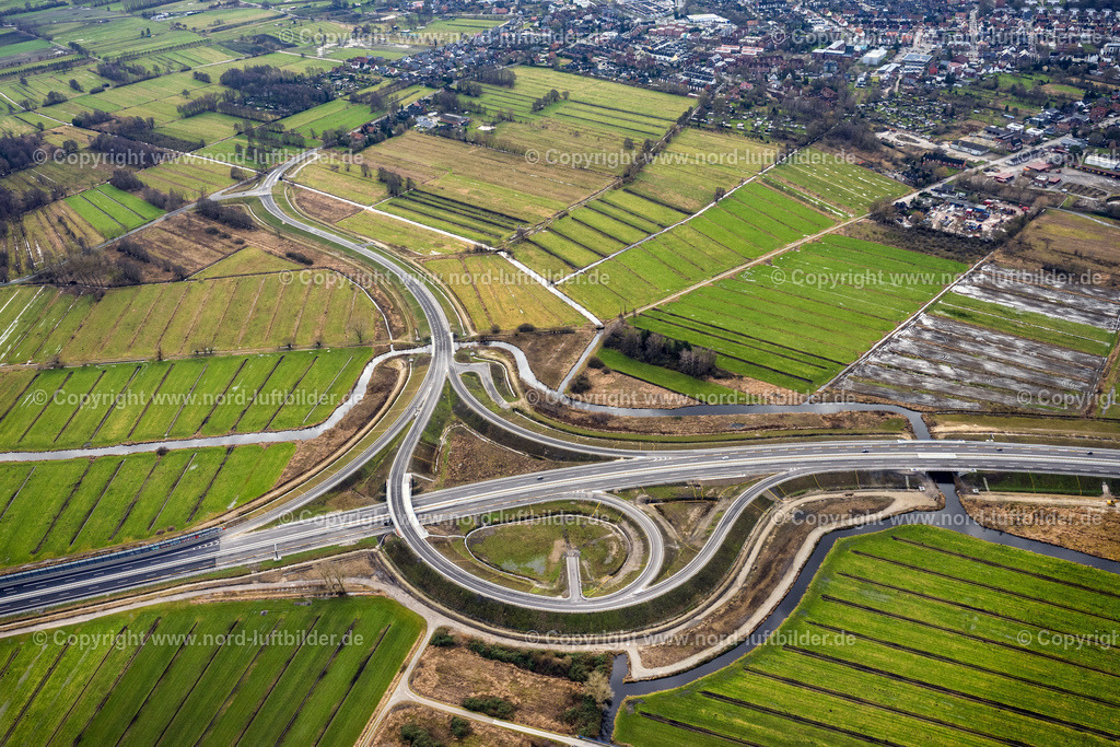 Buxtehude_Autobahn_Anschlussstelle_A26_ELS_2688040223 | BUXTEHUDE 04.02.2023 Baustelle zum Neubau am Autobahn- Streckenverlauf der BAB A26 Abfahrt im Ortsteil Eilendorf in Buxtehude im Bundesland Niedersachsen, Deutschland. Weiterführende Informationen bei: Die Autobahn GmbH des Bundes Niederlassung Nord. // Construction site for new construction on the motorway route of the motorway A26 exit in the district Eilendorf in Buxtehude in the state of Lower Saxony, Germany. Further information at: Die Autobahn GmbH des Bundes Niederlassung Nord. Foto: Martin Elsen