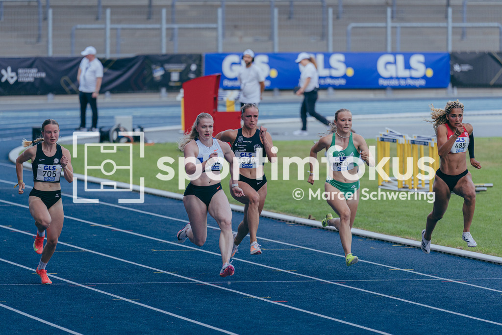 DM U23 U18 Bochum 2026 | 100-Meter-Lauf, Halbfinale wU23,, Deutsche Meisterschaften der U18 &amp; U23 2026, Lohrheidestadion Bochum-Wattenscheid, 04.07.2026 Foto: Marcel Schwering / sportimfokus - Realisiert mit Pictrs.com