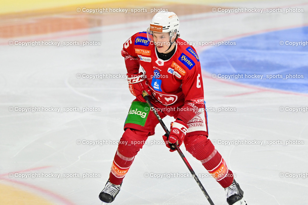 EC KAC vs. EC Red Bull Salzburb | #6 Sablattnig Tobias EC KAC, EC KAC vs. EC Red Bull Salzburb, EC KAC vs. EC Red Bull Salzburb am 04.04.2025 in Klagenfurt (Heidi Horten Arena), Austria, (Photo by Bernd Stefan)