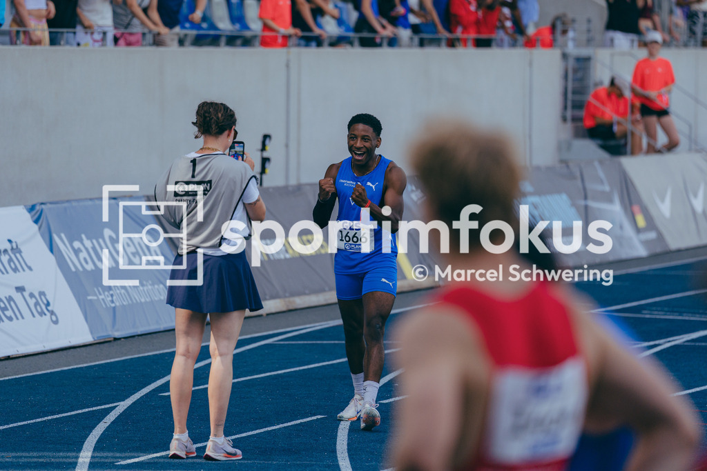 Deutsche Meisterschaften U20 / U16 2026 | Alvin Mawumba, TV Wattenscheid 01, 1666, 200-Meter-Lauf, FinaleDeutsche Meisterschaften der U20 &amp; U16 2026, Lohrheidestadion Bochum-Wattenscheid, 12.07.2026. Foto: Marcel Schwering / sportimfokus - Realisiert mit Pictrs.com