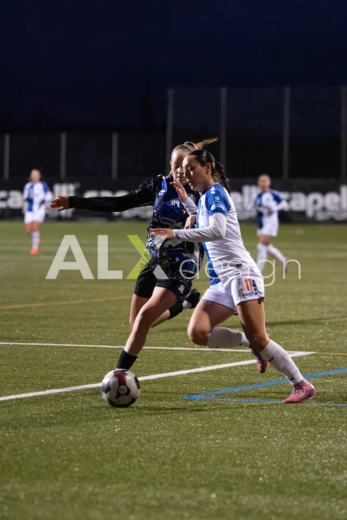 Fußball I Frauen I Saison 2025-2026 I AXA Women's Super League | Women I 14. Spieltag I Grasshoppers Club Zürich - FC Luzern I 14.02.2026 | 11 Noémie Potier (CH) (GC Zürich) – Angriff - Realisiert mit Pictrs.com
