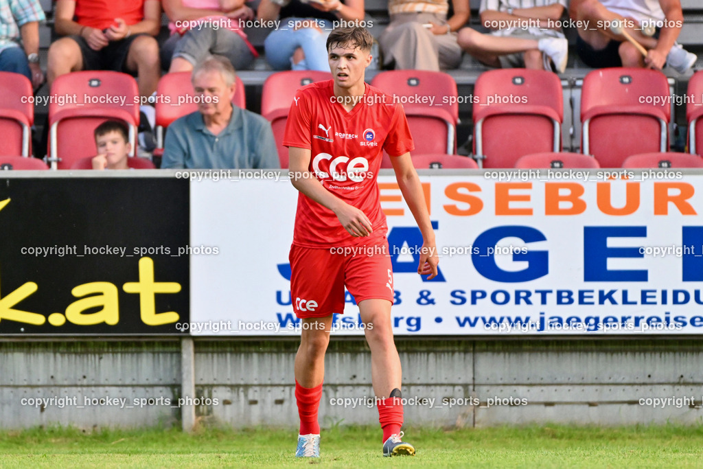 FC Lendorf vs. SC St.Veit | #5 Nico Wernig St.Veit,  FC Lendorf vs. SC St.Veit, FC Lendorf vs. SC St.Veit am 17.08.2024 in Lendorf (Thomas Morgenstern-Arena), Austria, (Photo by Bernd Stefan)