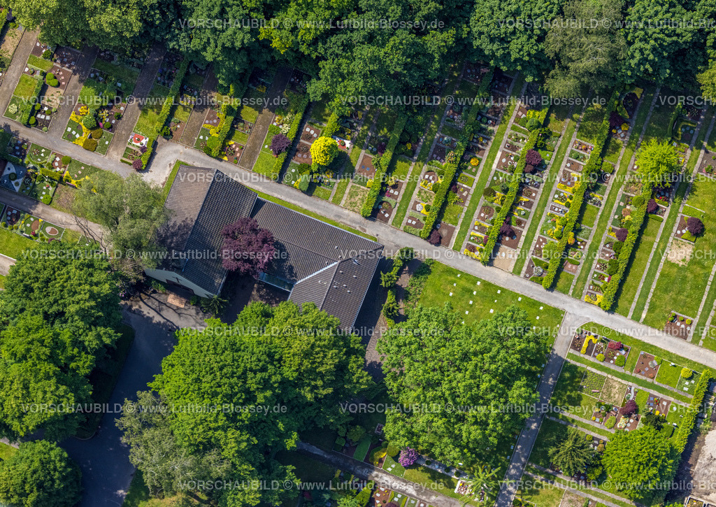 Herne220502882 | Luftbild, Friedhof Wanne Süd, Hordel, Bochum, Ruhrgebiet, Nordrhein-Westfalen, Deutschland