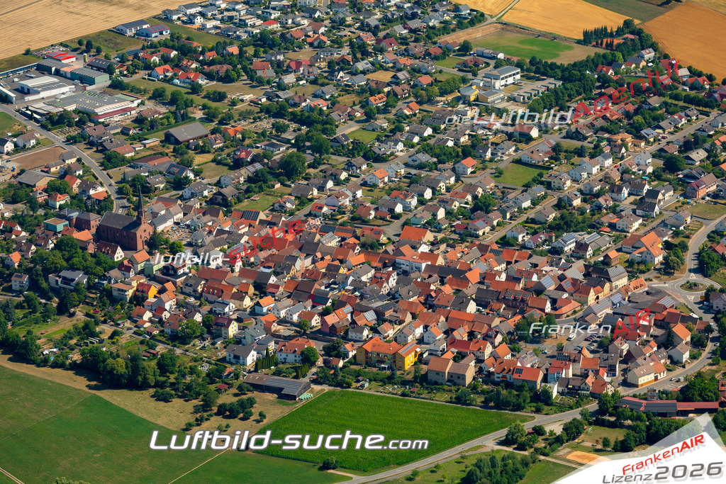 Das Luftbild zeigt :  Werbach - Die Luftaufnahme wurde 2023 vom UL-Flugzeug aus erstellt ( keine Drohne ) - Hochauflösende Luftaufnahme - Für grossformatige Ausdrucke geeignet. Die Geschenkidee !Mit Lizenz und Bildrechte bestellbar