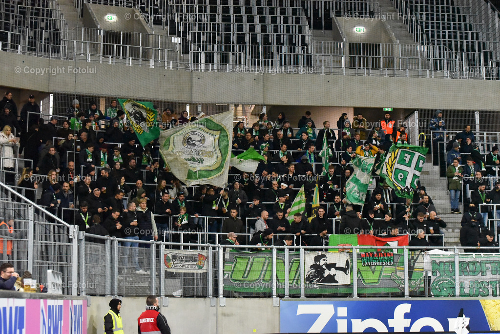 A_LUI_20230224_0023 | SPORT FUSSBALL ADMIRAL BUNDESLIGA 2022/23 LASK VS SC AUSTRIA LUSTENAU

IM BILD: Fans (Austria Lustenau)
FOTO:FOTOLUI/UW