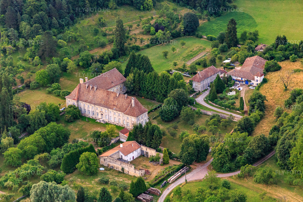 Luftbild: Ancienne Abbaye de Rangeval in Geville im Bundesland Meuse in Frankreich. – Foto: IMG_083438.jpg vom 13.07.2015 durch Werner Riehm/FLY-FOTO.de – Auflösung des Originals: 5275 x 3517 px
