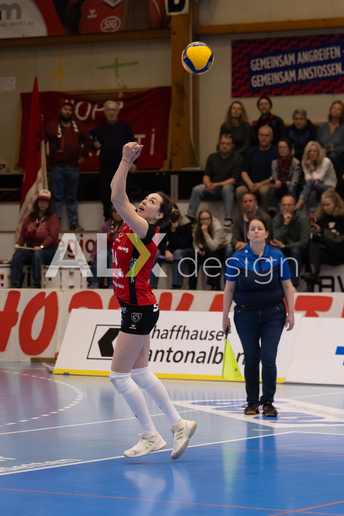 Volleyball I Frauen I Saison 2025-2026 I Volleyball NLA | Women I Round 16 I VC Kanti Schaffhausen - Viteos NUC I 31.01.2026 | 14 Josipa Marković (HR) (VC Kanti Schaffhausen) – Aussen - Realisiert mit Pictrs.com