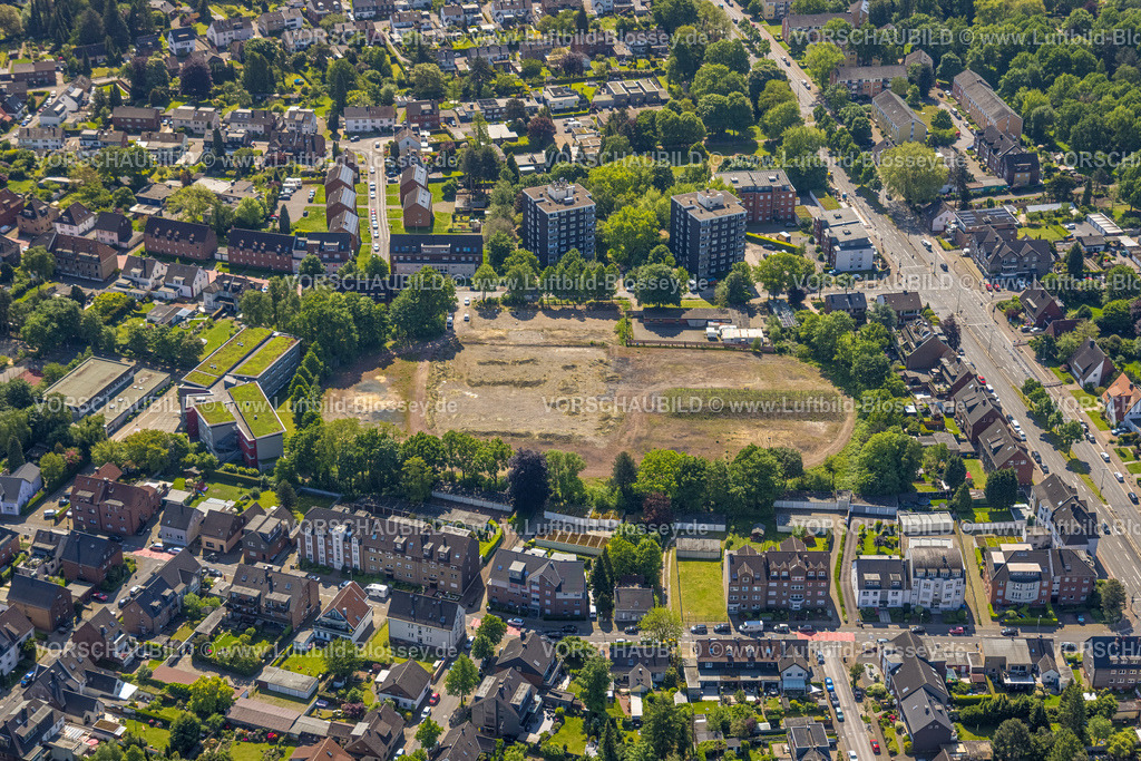 Bottrop230509659 | Luftbild, Baustelle Neustraße Ecke Westring, ehem. Sportplatz, Süd-West, Bottrop, Ruhrgebiet, Nordrhein-Westfalen, Deutschland
