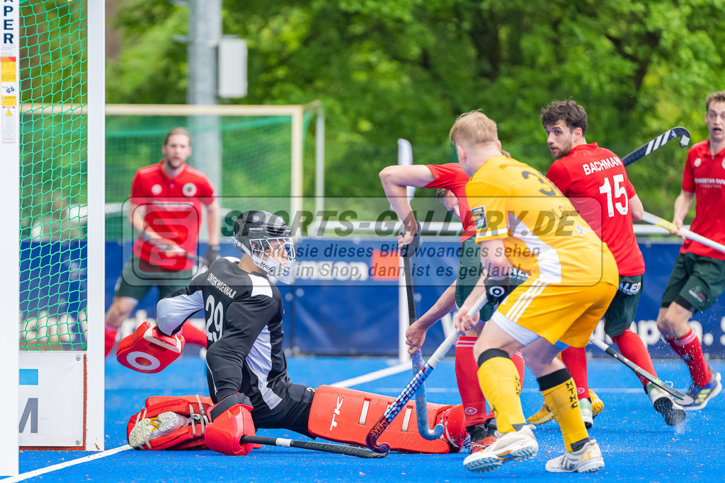 HK_20230507_108046 | 1. Bundesliaga Herren Creefelder HTC - Harvestehuder THC  am 7.5.2023 Crefelder HTC ( CHTC ), Krefeld  , Joshua Onyekwue Nnaji Torwart ( Crefelder HTC #29 )