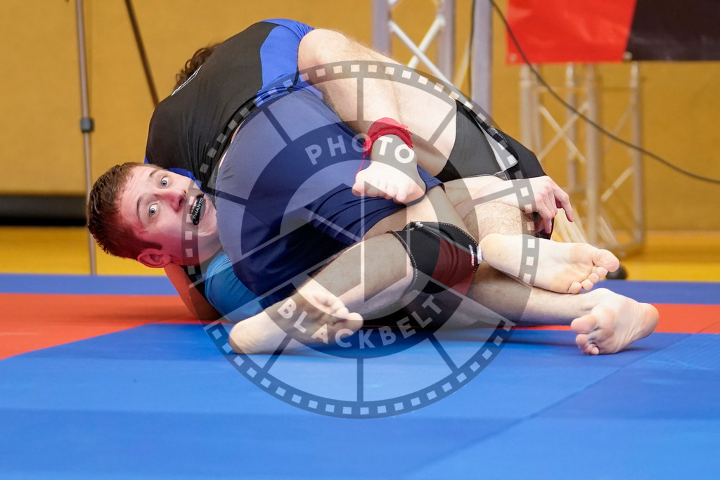 20240203PBB08800 | Fighters compete during the Brazilian Jiu-Jitsu Championship of the AJP Tour in Maintal by Frankfurt am Main, Germany, on February 2, 2024.